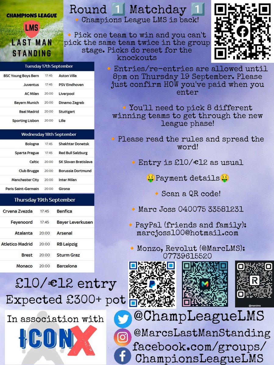 Champions League Last Man Standing 🏆 tweet media