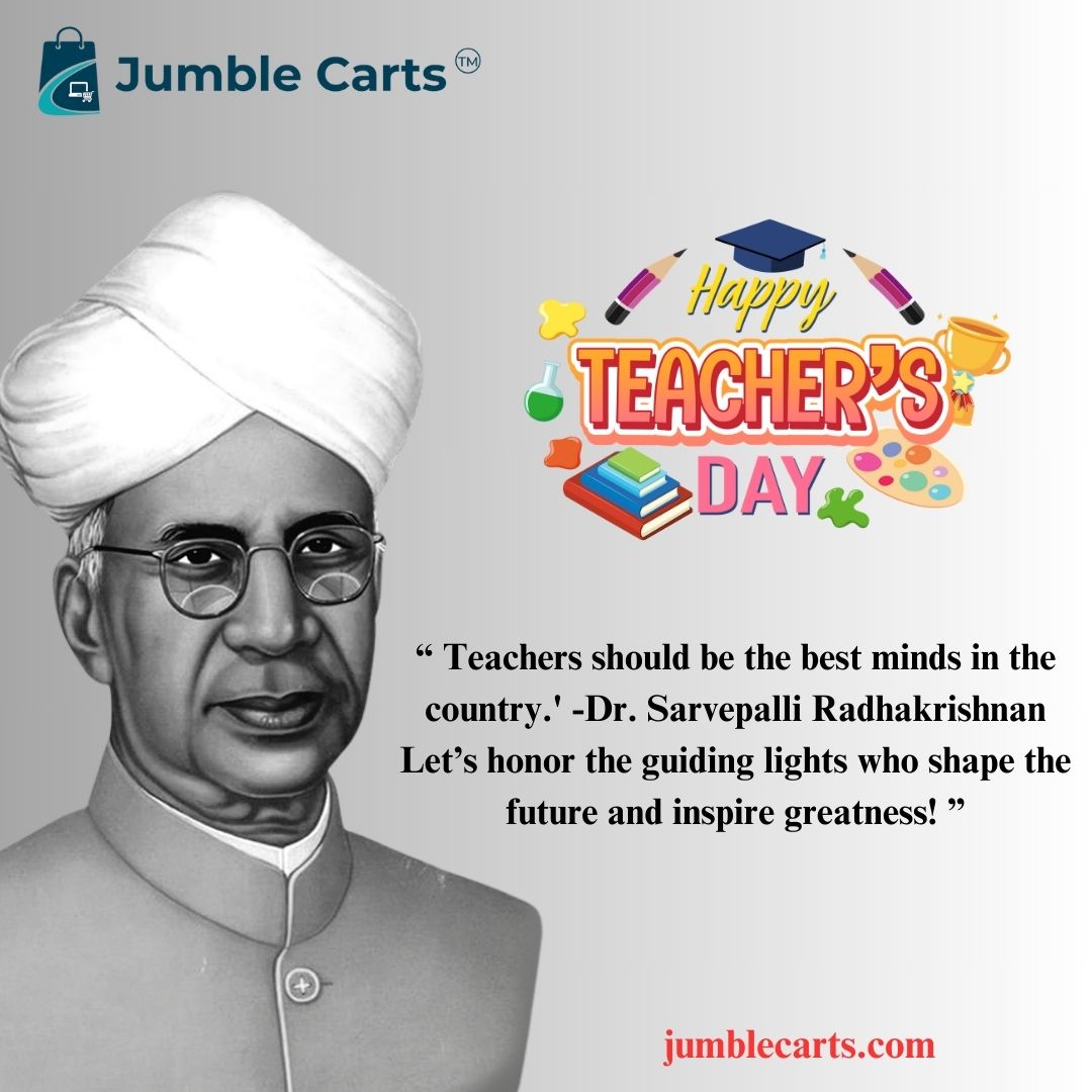 CartsJumble's tweet photo. #TeachersDay #HappyTeachersDay #SarvepalliRadhakrishnan #HonoringTeachers
#InspireGreatness #TeachingHeroes
#GuidingLights #ThankYouTeachers
#EducationalLeaders #BestMinds #TeachingWithLove #TeachersInspire https://t.co/4EBUEzBeBa