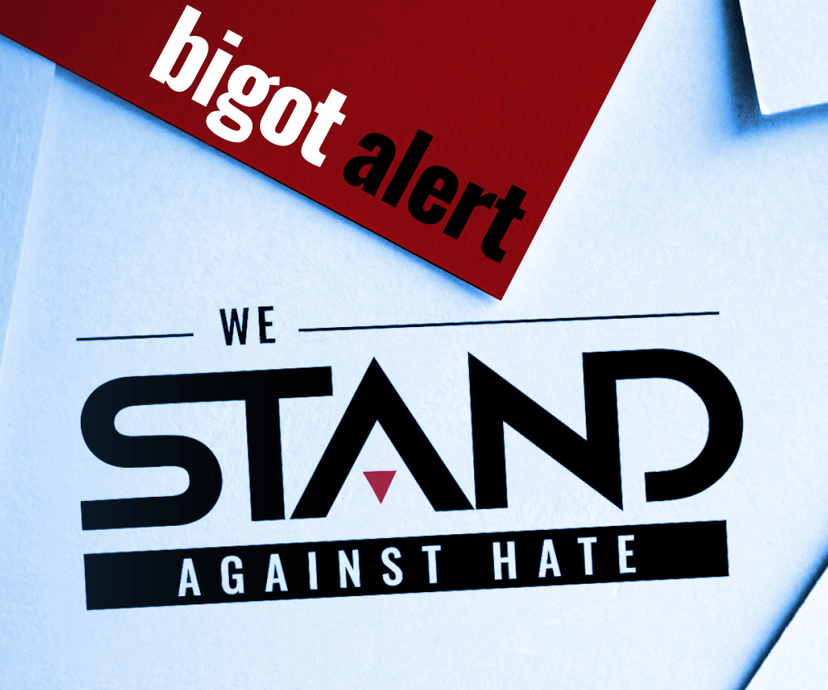 standmonitor's tweet photo. BIGOT ALERT: @ReillyBJohnson from @FandomWire has ignored basic standards of journalism and common decency to target a global religion and its members with hate.
That’s what bigots do. #BigotAlert https://t.co/JkWudtnUFx