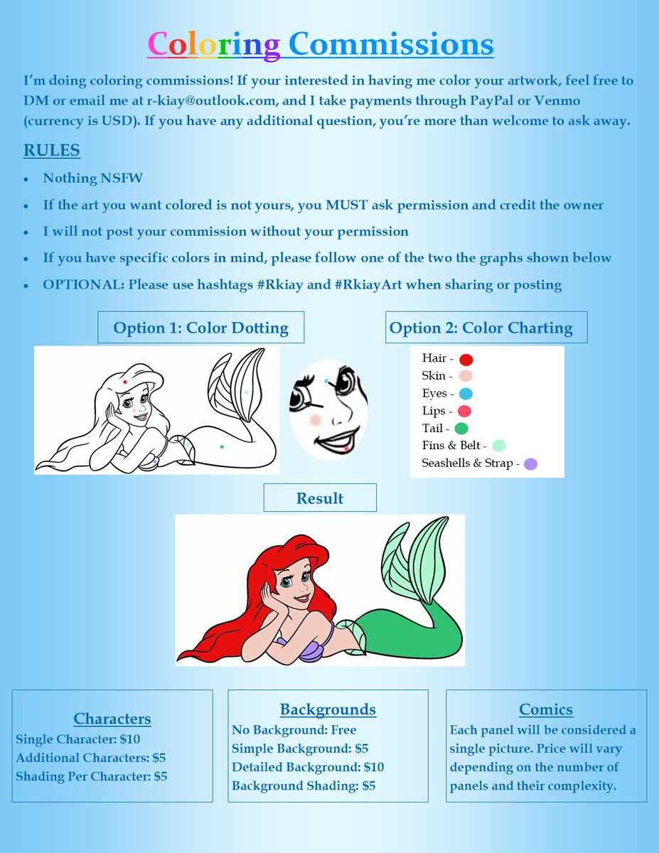 RuthHakobian's tweet image. πππ4 COMMISSIONS OPEN!πππ
If you or anyone else would like one of these commissions done, DM me and let me know. I'll be happy to work as closely as possible with my patrons to give you all the best art you can ask for!
ππ
#RkiayArt #commissionsopen #commissions