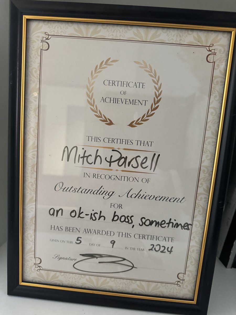 Pretty happy with my new award