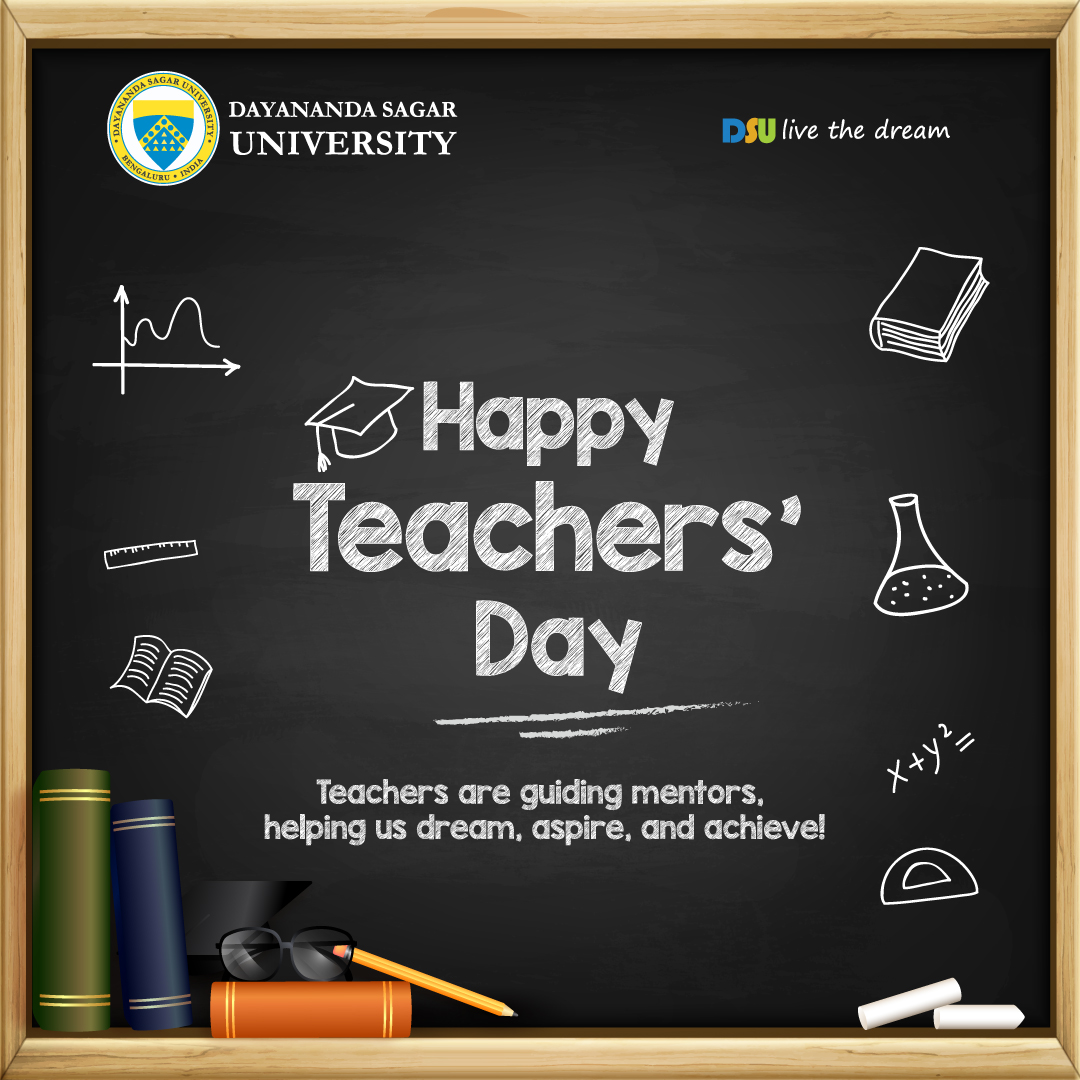 DSUBangalore's tweet image. Teachers hold a special place in our lives, acting as guiding lights who help us realize our potential and direction. On this Teacher’s Day, Dayananda Sagar University wishes all educators a Very Happy Teachers' Day 2024!
#dsu #happyteachersday2024 #dayanandasagaruniversity