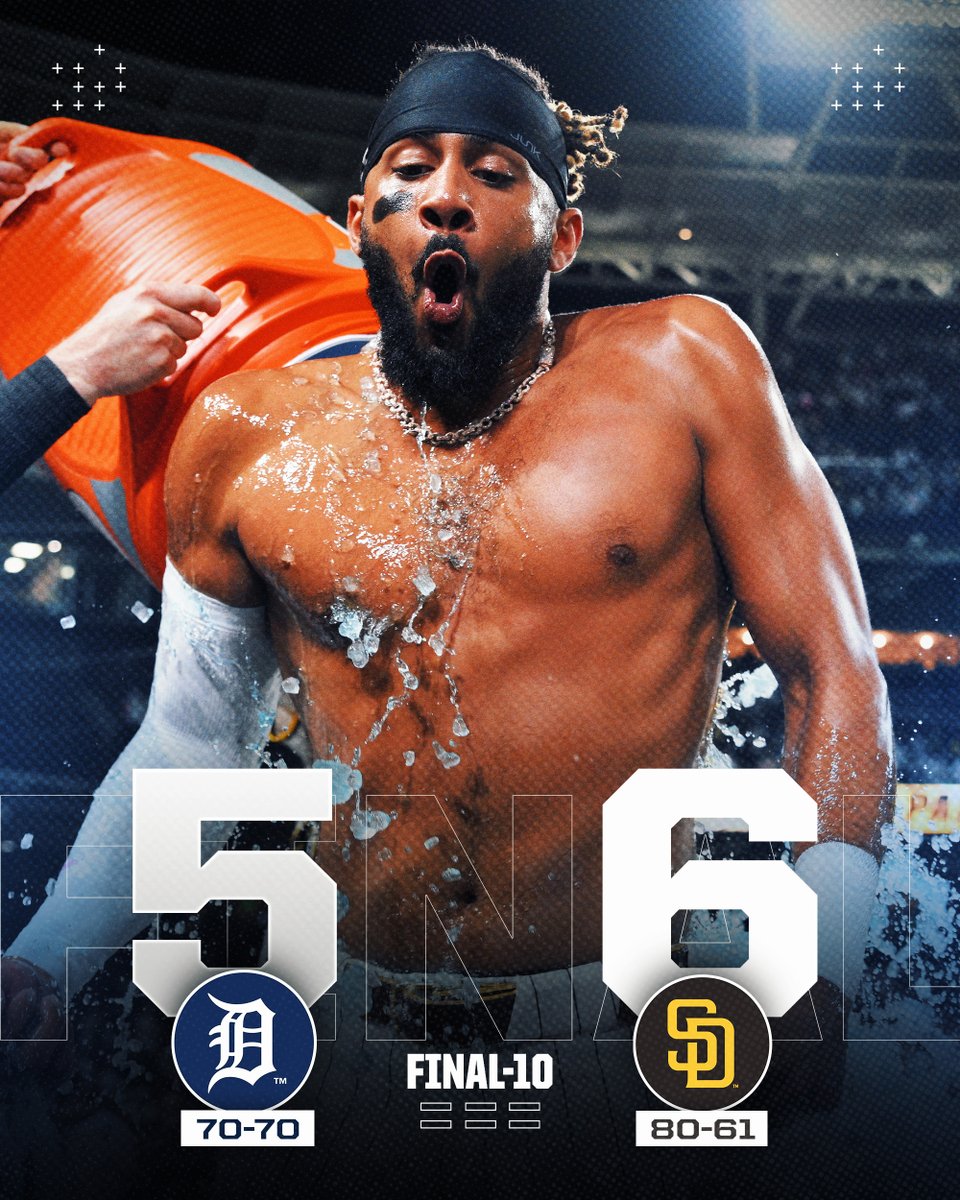 MLB's tweet image. Fernando Tatis Jr. delivers the #walkoff winner for the @Padres!