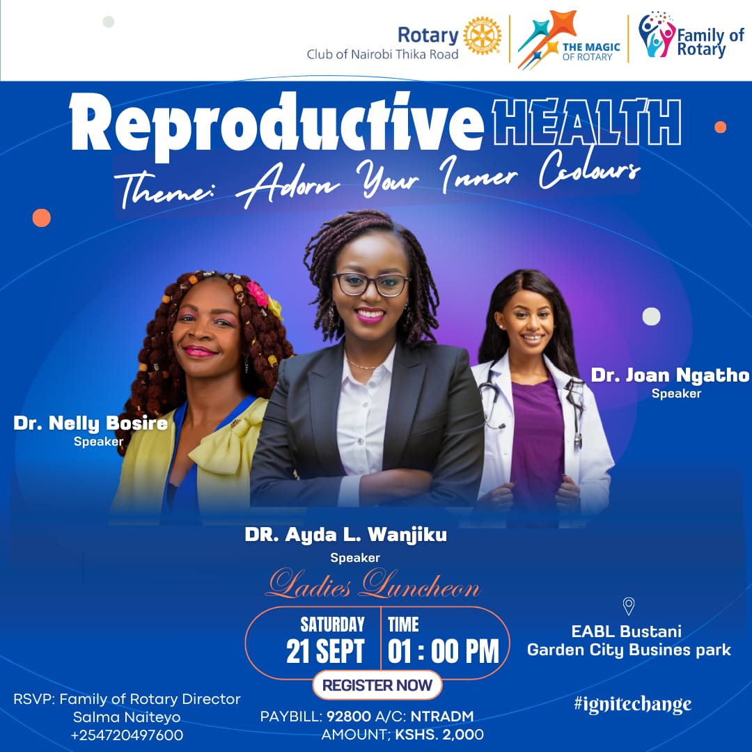 Dear Sister, You're Invited!

Join us for a delightful and empowering afternoon at our Ladies Luncheon,  themed   "Adorn Your Inner Colors*🌺🌻🌺🌼🌹

Date:  Sat, 21st Sep 24
Time:   01:00pm
Venue: EABL Bustani, Garden City Park. 

When women gather, magic happens!