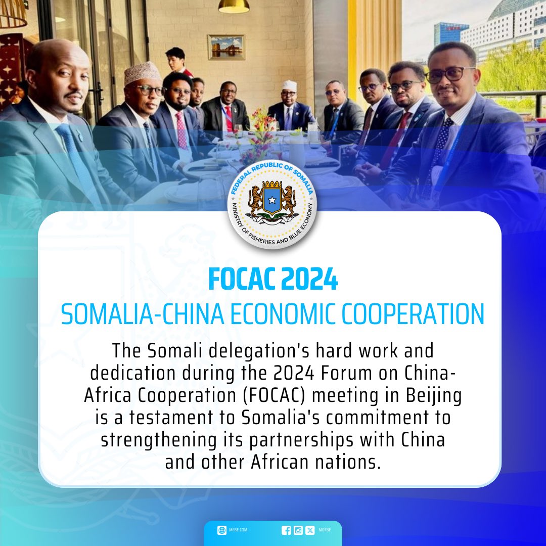 Their efforts in advocating for #Somalia's development priorities, from infrastructure to trade and investment, underscore the nation's proactive approach to fostering economic growth and regional cooperation. #FOCAC #China #Africa #BlueEconomy #MFBE ⁦⁦⁦<a href="/XHNews/">China Xinhua News</a>⁩