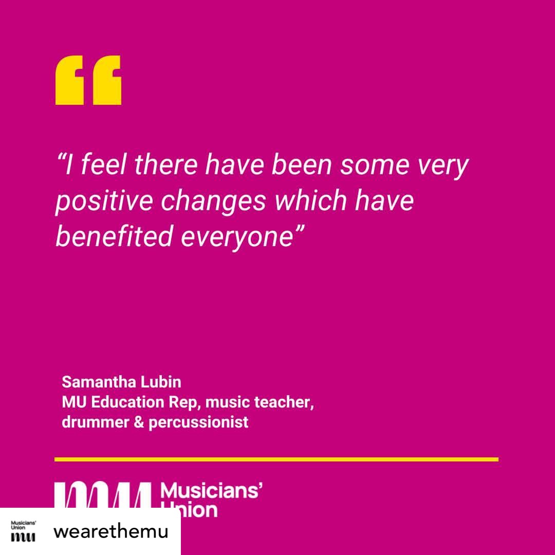 Samantha Lubin Drums (@samanthalubin) on Twitter photo This year I became an Education Rep for the Musicians Union to try and strengthen the place I work and focus on some career development. I wrote a little blog which has now been published musiciansunion.org.uk/news/samantha-…
#musiciansunion #musiciansunionrep #advocatingforchange <a href="/WeAreTheMU/">Musicians' Union</a> This year I became an Education Rep for the Musicians Union to try and strengthen the place I work and focus on some career development. I wrote a little blog which has now been published musiciansunion.org.uk/news/samantha-…
#musiciansunion #musiciansunionrep #advocatingforchange <a href="/WeAreTheMU/">Musicians' Union</a>