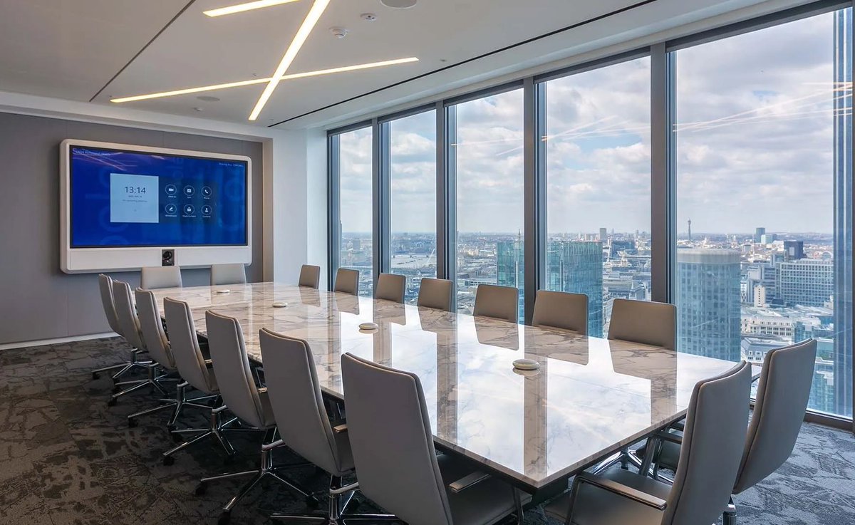 A meeting table we created for the new offices of Cooley LLP, which featured expertly bookmatched Statuario quartz marble. This unique fit-out for the firm’s new offices included a 24-seat boardroom table, conference rooms, meeting spaces, AV rooms and dynamic breakout zones.