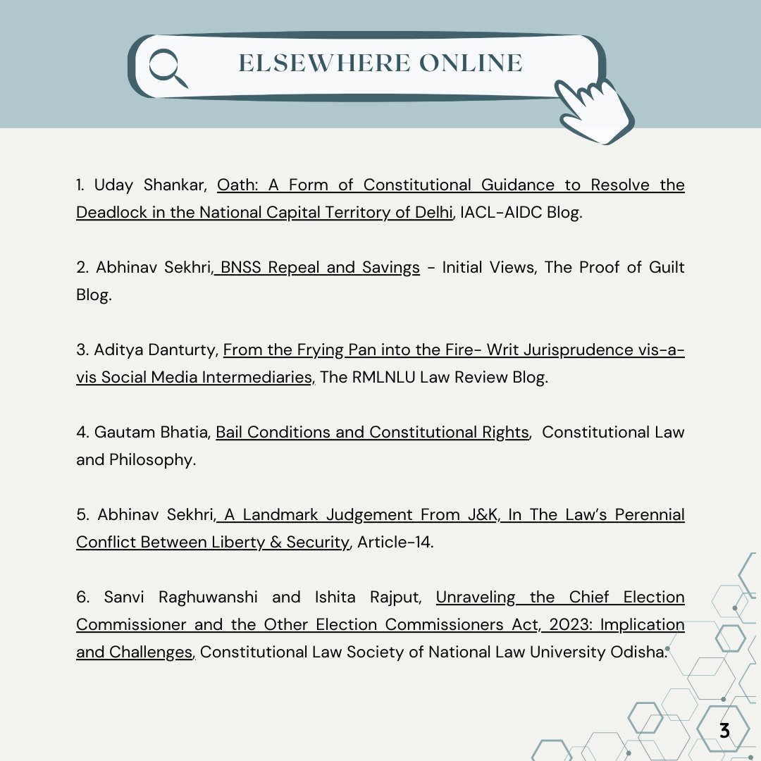 LAOT_Blog's tweet image. Presenting Part 1 of the 'Lately in Public Law' July Edition!

LAOT delivers its newsletter to subscribers via mail and website. It features academic articles, blog posts, podcasts, and monthly opportunities.

#LAOT #publiclaw #legalupdates #newsletter #julyroundup