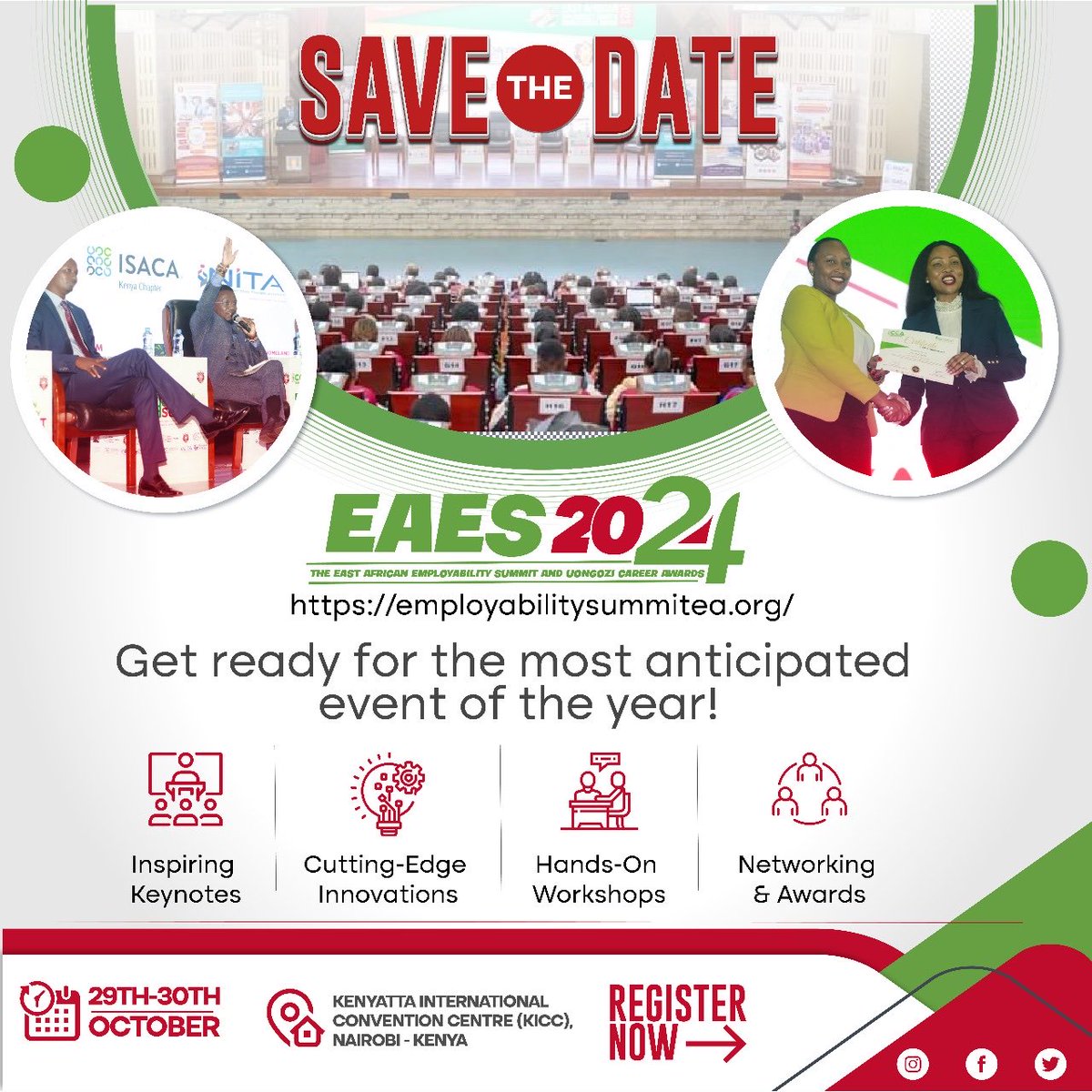 Okeyo001's tweet photo. Here we go!!!East Africa Employability Summit 2024 is here. For more information you can use the link on the poster and lets try bridge the unemployment bridge together. ⁦@PhilipPande⁩ https://t.co/u7LKIz4ILC