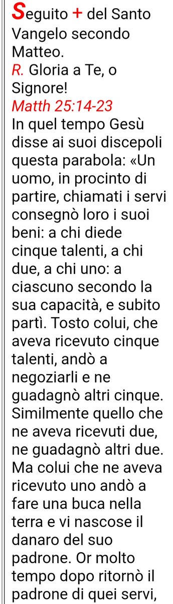 Tarchezio's tweet photo. #VangelodiOggi
#RitoAntico
#MessaApostolica
#VetusOrdo
#05settembre 2024
S. Laurentii Justiniani Episcopi et Confessoris
Sequèntia sancti Evangėlii secùndum #Lucam 🙏 https://t.co/1mubhvf367