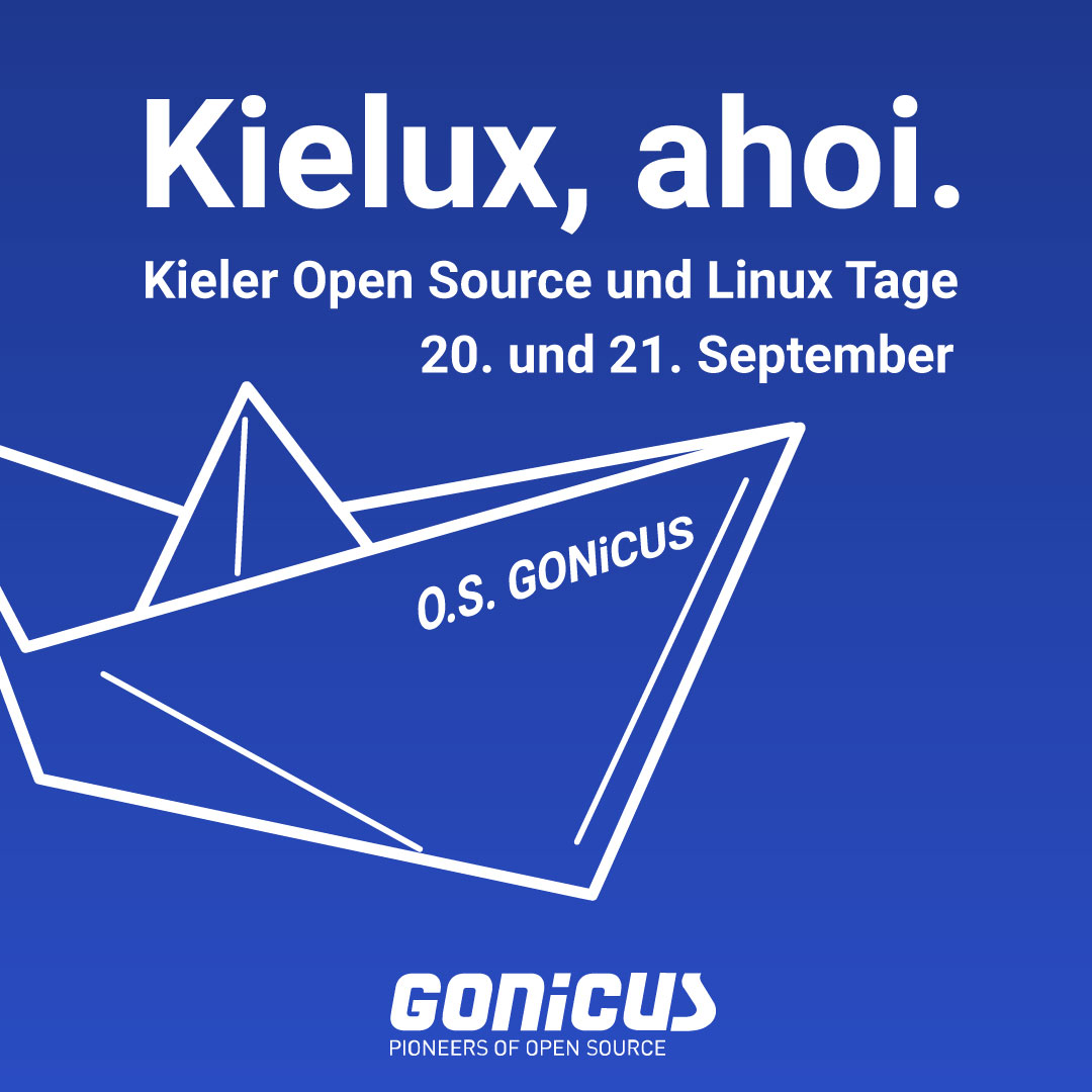#GONICUS steuert die #Kielux 2024 an, um erneut auf der Hybrid-Veranstaltung für Open Source mit Vorträgen, Workshops und Ausstellungen vertreten zu sein.