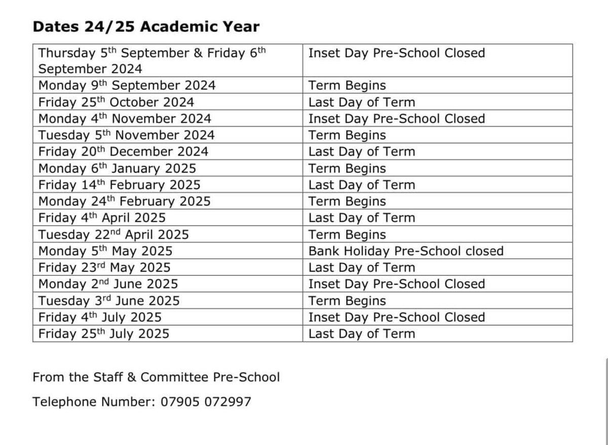 West Hallam Village Pre-School tweet media