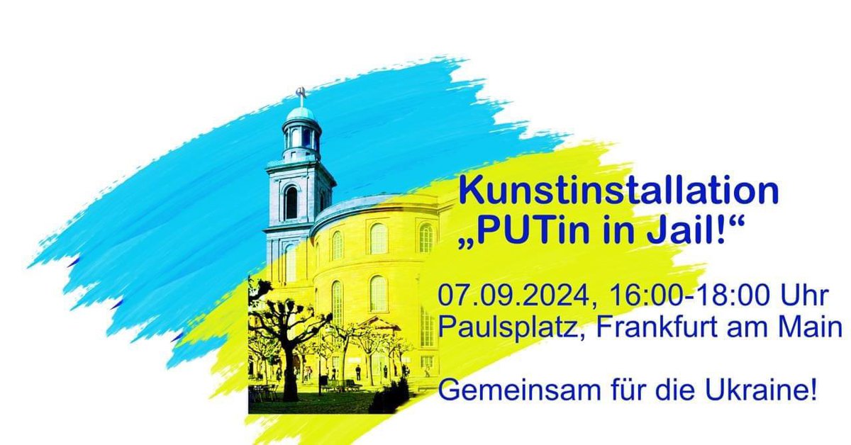 FRANKFURT am Main!

Samstag, 07.09.2024
16:00 - 18:00 Uhr 
Paulsplatz