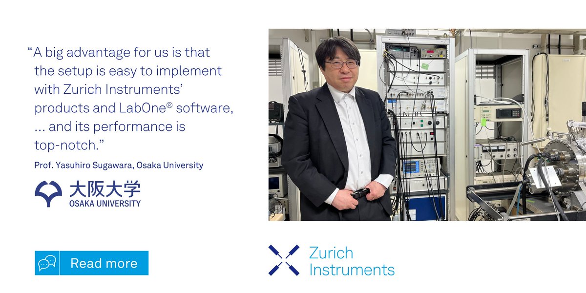 Zhinst's tweet image. Break away from the tedious months-long process of developing an #electriccircuit! ✔️ Prof. Sugawara shares how our #LockinAmplifiers have eased the journey immensely. 🙌
Read more here: eu1.hubs.ly/H0bybfF0
@osaka_univ_e #zurichinstruments