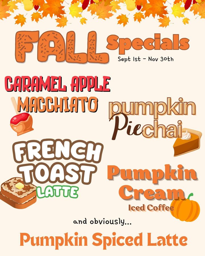 fall specialty drinks