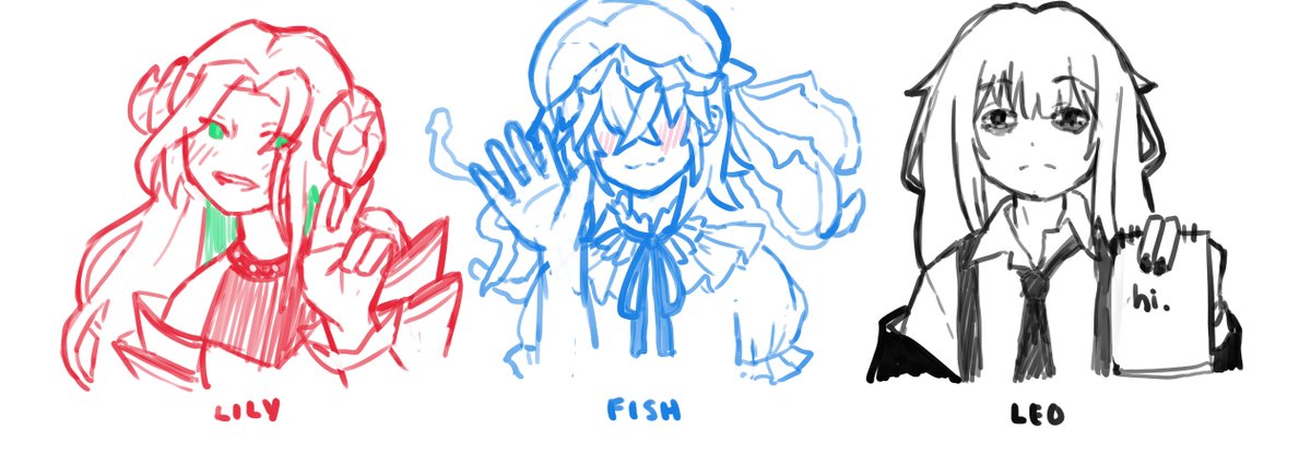 family portrait of <a href="/LilyyyUvU/">🐏🌷Lent Lily✨</a> <a href="/_fishhcakes/">Fish 🪼 PNGtuber</a> <a href="/LeoMercury_vt/">Leo Mercury 🥃📄 レオ・マーキュリー</a>