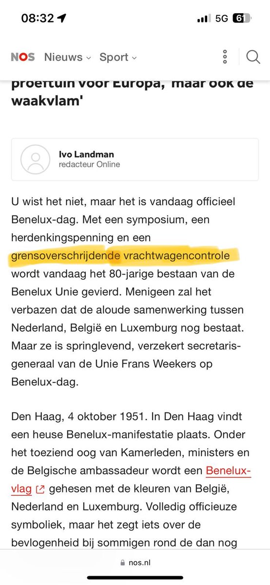 We vieren Benelux-dag met een grensoverschrijdende vrachtwagencontrole. “Nou eikel broek uit, gaan we effe lekker voelen of je nog smokkelwaar mee hebt.”
Arme chauffeur… <a href="/NOS/">NOS</a>