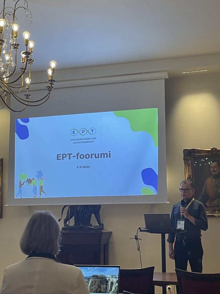 Mielenkiintoinen EPT-verkoston päivä alkamassa. Tilaisuuden avasi ⁦<a href="/YIkonen/">Yrmy Ikonen</a>⁩ #EPTfoorumi ⁦<a href="/MariaAkatemia/">Maria Akatemia ry</a>⁩