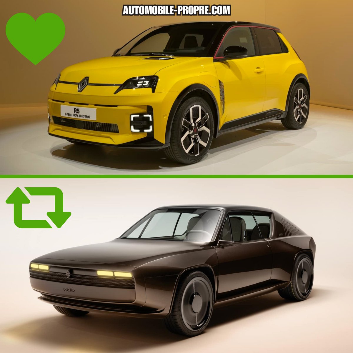 Auto_Propre's tweet image. Chez Renault, vous êtes plutôt R5 électrique ou R17 électrique ?