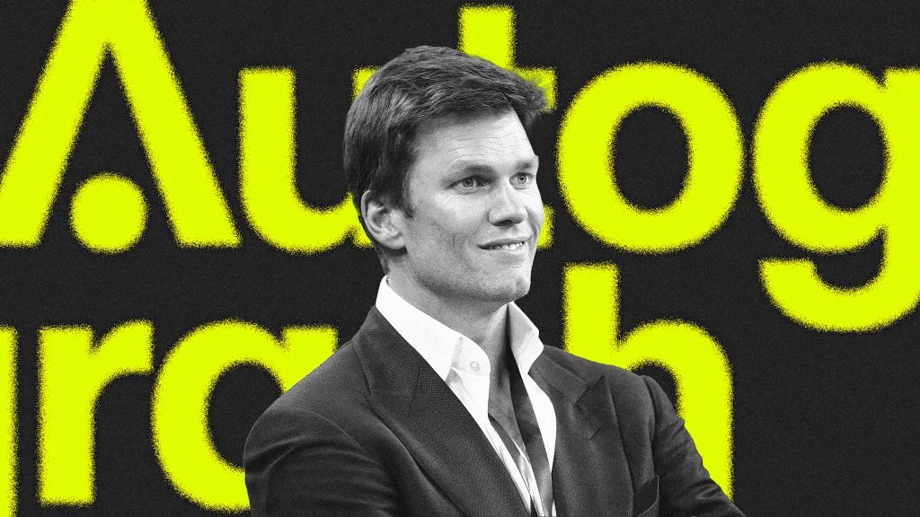 FinFuse's tweet photo. Tom Brady’s $200 million NFT startup Autograph relaunches without NFTs https://t.co/bg5C2ERQ5X https://t.co/MrqIRRFN51