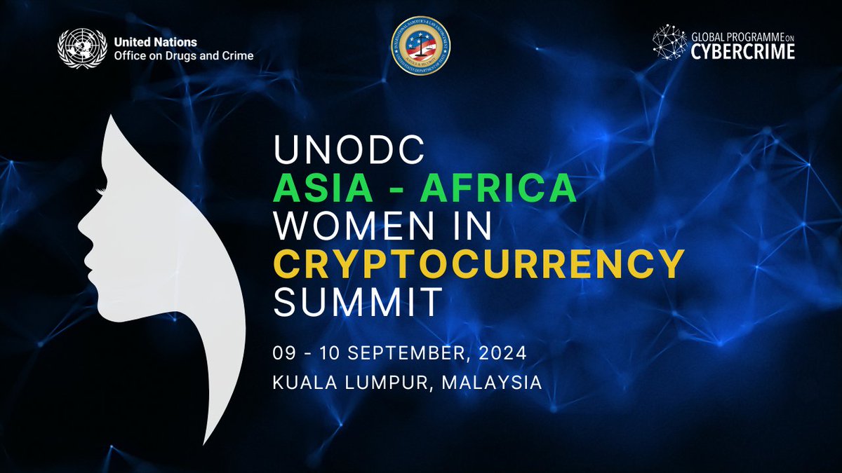 Global Programme on Cybercrime (@un__cyber) on Twitter photo ⏳📢: During the #Womenincrypto Summit in 🇲🇾 <a href="/UNODC/">UN Office on Drugs & Crime</a> <a href="/UN__Cyber/">Global Programme on Cybercrime</a> will launch the Women in Cyber Network in Asia, building on the success of our initiative in Africa. Together, we are empowering the key role of women in #combating & #preventing cybercrime across the 🗺️.
🙏🏿 <a href="/StateINL/">US Dept of State INL</a> ⏳📢: During the #Womenincrypto Summit in 🇲🇾 <a href="/UNODC/">UN Office on Drugs & Crime</a> <a href="/UN__Cyber/">Global Programme on Cybercrime</a> will launch the Women in Cyber Network in Asia, building on the success of our initiative in Africa. Together, we are empowering the key role of women in #combating & #preventing cybercrime across the 🗺️.
🙏🏿 <a href="/StateINL/">US Dept of State INL</a>