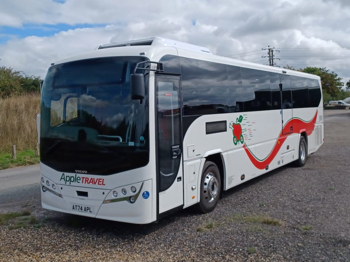 MTaylorADL's tweet image. Apple Travel of Maidenhead have taken delivery of a further PSVAR 72str @VolvoBusUK @Plaxtoncoach Leopard - thank you to Sam, Joel and Chris for their continued support 👍 #74Plate #CoachSales