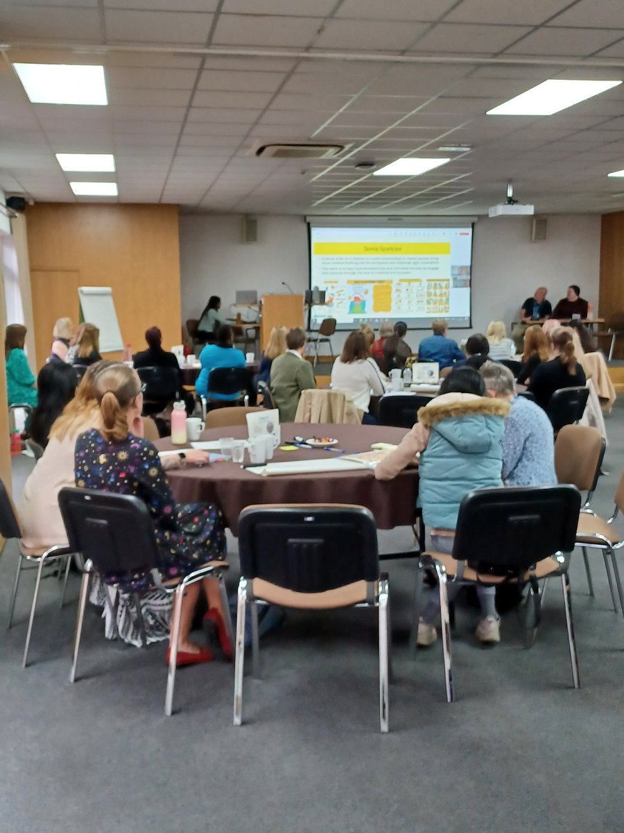 Leicestershire Partnership NHS Trust (@lptnhs) on Twitter photo We are now hearing from visual artist <a href="/Sonia_Sparkles/">✨Sonia Sparkles✨🖤</a> about using creativity and art to improve heathcare.
#LPTQIcon24 We are now hearing from visual artist <a href="/Sonia_Sparkles/">✨Sonia Sparkles✨🖤</a> about using creativity and art to improve heathcare.
#LPTQIcon24