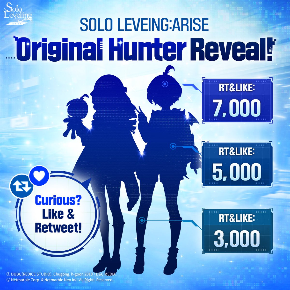 Sololv_ARISE_GL's tweet image. #NewHunter #OriginalCharacter

Two girls with mischievous yet innocent faces! Who could they possibly be? 👭🏻

❤♻ Reach a total of 7,000 retweets and likes to reveal their identity!

#soloLevelingARISE #sololeveling
#sololevelinggame #onlyilevelup