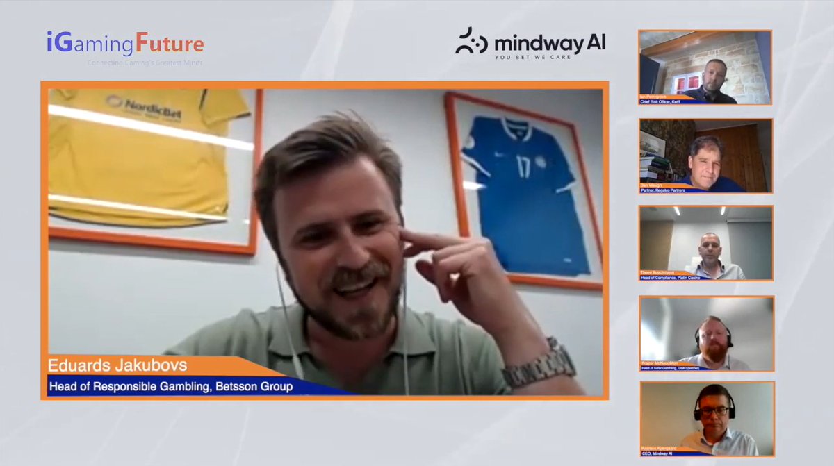 BetssonGroup's tweet image. 🎥 Watch our Head of Responsible Gaming, Eduards Jakubovs, as he shares his views with @iGamingFuture on the effects AI is having on iGaming industry regulations, from improving fraud detection to identifying at-risk players.🎲🔐👇#GamingInsights
youtube.com/watch?v=bDKPa5…