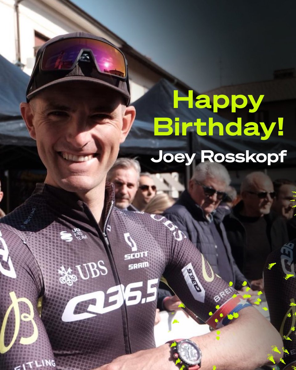 Q36.5 Pro Cycling Team (@q36_5procycling) on Twitter photo Happy Birthday <a href="/joeyrosskopf/">Joey Rosskopf</a> ๐บ๐ธ
We hope you have a great day racing stage 3 of <a href="/TourofBritain/">Lloyds Tour of Britain</a> ๐ช
#RacingTheFuture Happy Birthday <a href="/joeyrosskopf/">Joey Rosskopf</a> ๐บ๐ธ
We hope you have a great day racing stage 3 of <a href="/TourofBritain/">Lloyds Tour of Britain</a> ๐ช
#RacingTheFuture