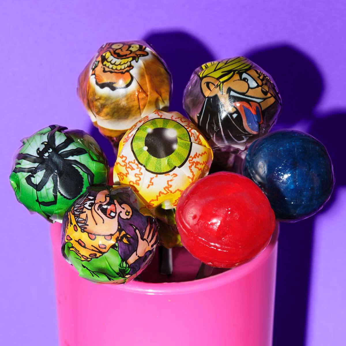 舌の色が変わる！ホラーなロリポップキャンディ】 魔女やクモ、目玉