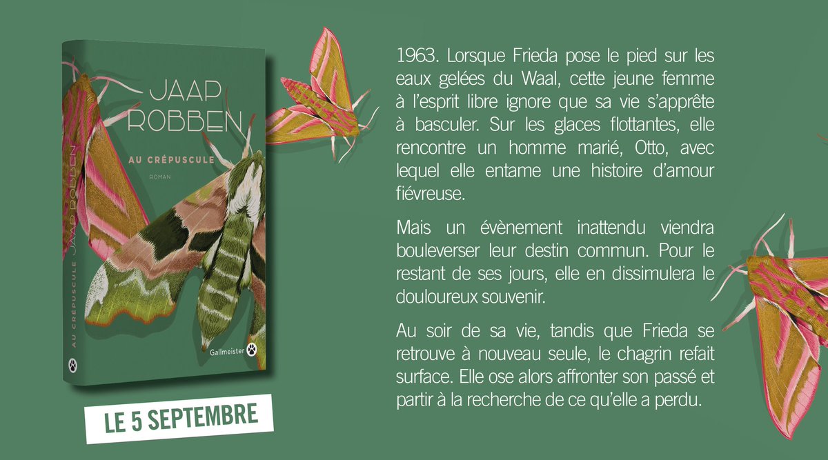 C'est le grand jour ! 📗 Sortie ce 5 septembre chez Gallmeister de *Au Crépuscule* de Jaap Robben, un roman que j'ai tant aimé (traduire)... 🦋🦋🦋 Un récit bouleversant, raconté avec une infinie douceur et dont on ne sort pas indemne. À lire absolument. gallmeister.fr/livres/687/rob…