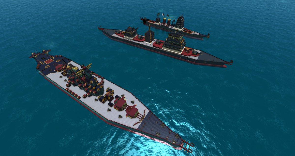 戦艦のサイズ比較
旭日龍>=黒旗山>​​妙山

#FromTheDepths
