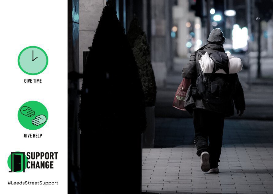 On this miserable morning give a thought for vulnerable people #RoughSleeping

✳️Tents expose people to the elements, they increase risk of theft, violence &amp; exploitation

✳️Tents are not safe &amp; secure accommodation 

#SupportChange 
#LeedsStreetSupport
streetsupport.net/leeds/