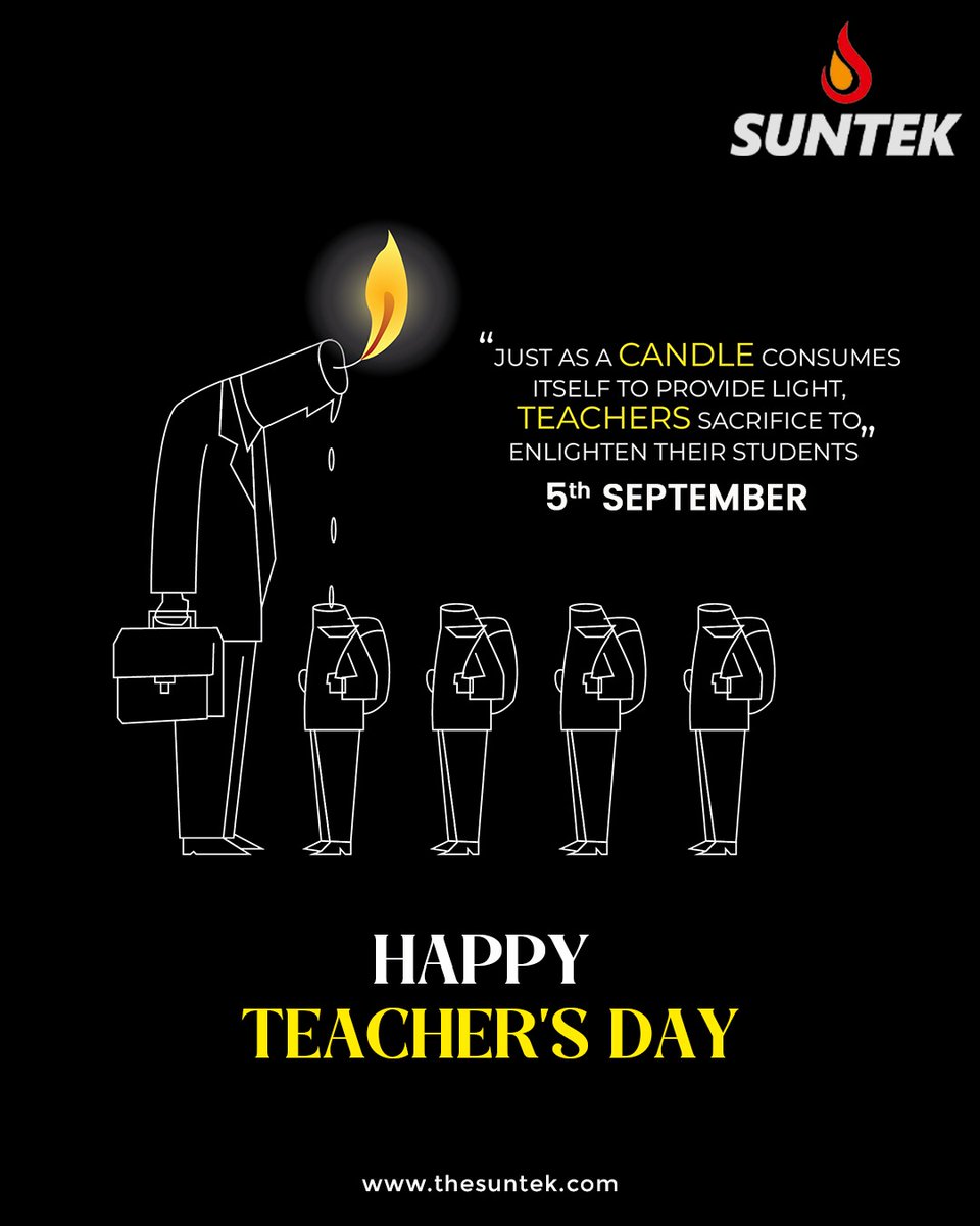 TheSuntek's tweet photo. To the mentors who inspire, guide, and shape our future
Happy Teacher's Day! 
#TeachersDay #Gratitude #Inspiration #TeachersDay2024 #ThankYouTeachers #EducationMatters #Mentors #TeacherAppreciation #LearningJourney #InspiringFutures #TeachingWithHeart https://t.co/3bJYS2qEyd