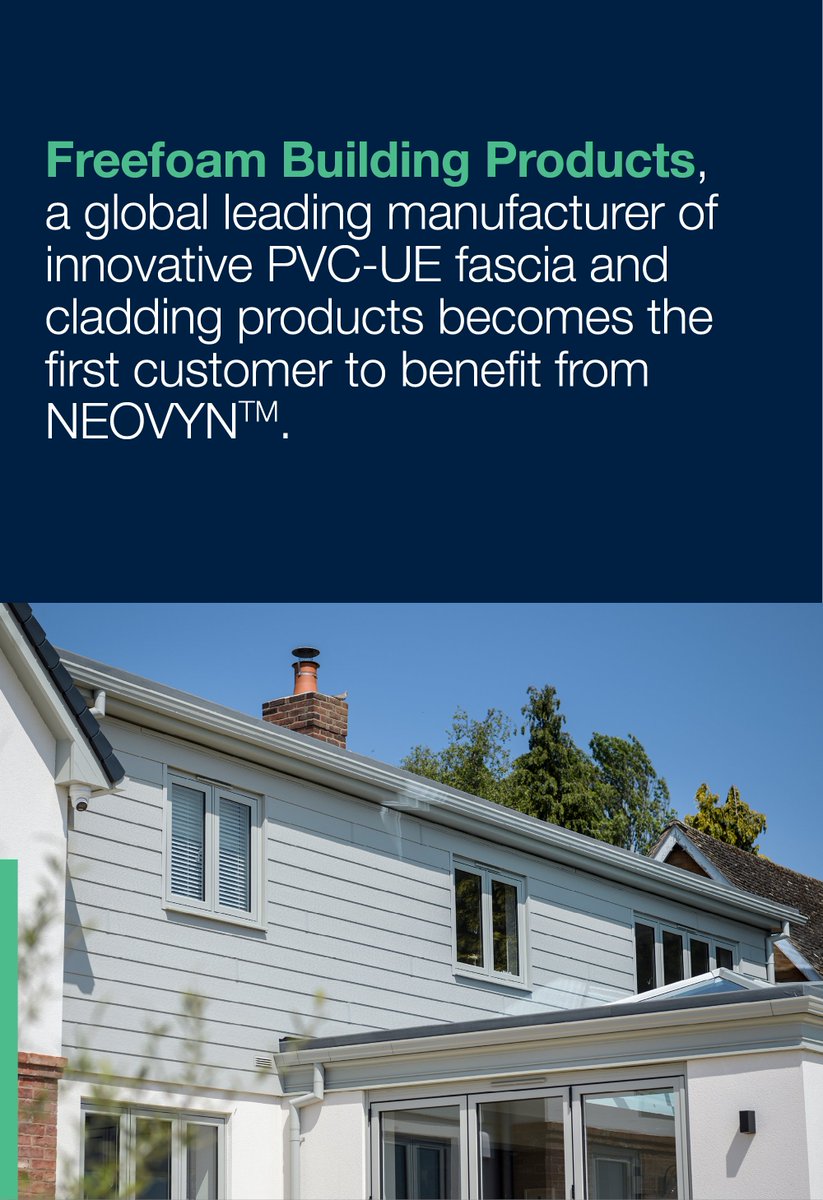INOVYN_Official's tweet photo. #NEOVYN™, our new #PVC range, offers a significantly reduced carbon footprint that is 37% lower than the European industry average for suspension PVC, enabling our customers to lower their scope 3 emissions and develop #sustainable downstream products. https://t.co/fuLcC2WzeR https://t.co/dNjf5i2IWZ