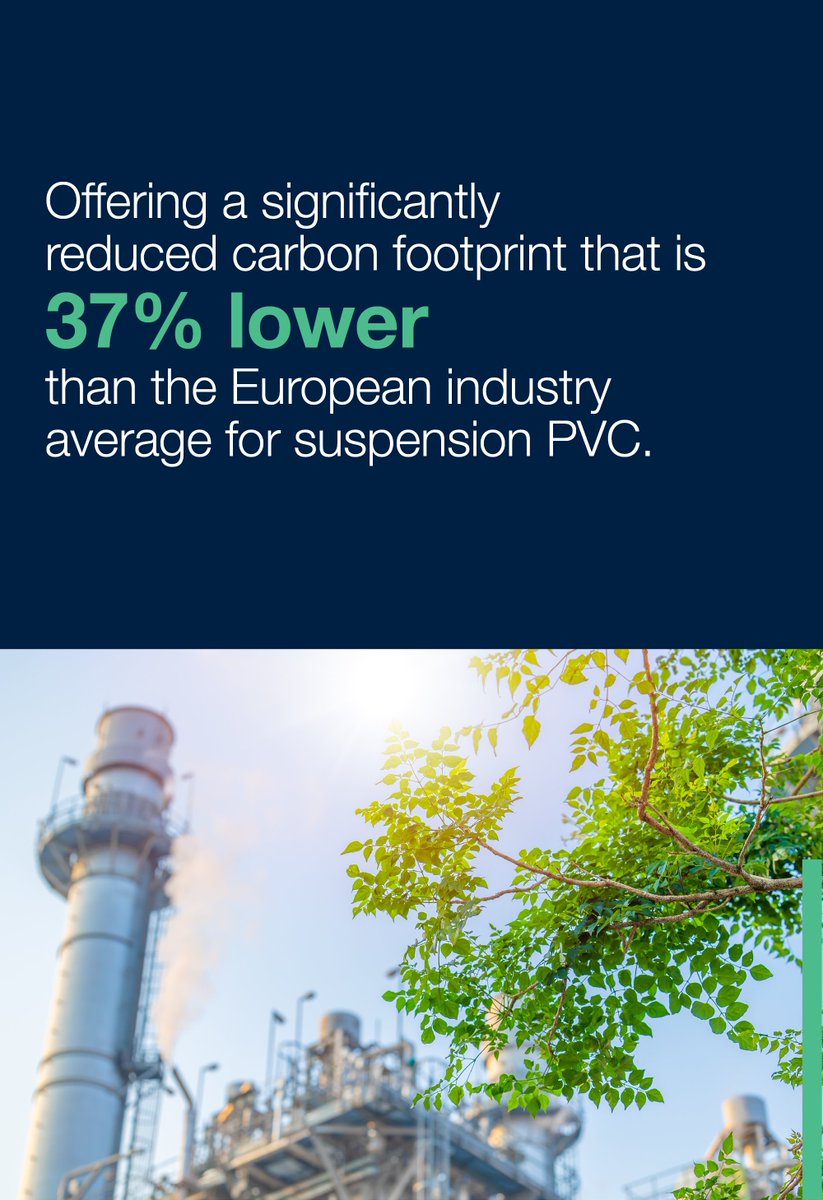 INOVYN_Official's tweet photo. #NEOVYN™, our new #PVC range, offers a significantly reduced carbon footprint that is 37% lower than the European industry average for suspension PVC, enabling our customers to lower their scope 3 emissions and develop #sustainable downstream products. https://t.co/fuLcC2WzeR https://t.co/dNjf5i2IWZ