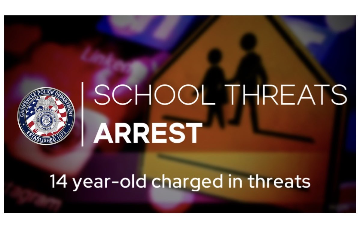 Police charge 14 year-old in school threats case. Juvenile did cause public alarm by going to social media and referencing threats and actions. The juvenile is currently being held in RYDC on terroristic threat and disrupting operation of a public school charges.