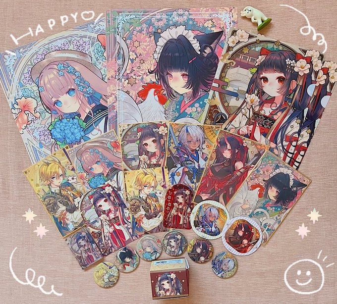 上海コラボカフェ限定グッズ!やっとお写真撮れました✨
クオリティすごい…ポストカードもキラキラ、アクリルグッズは大きめで揺れものついてるのも素敵だし、缶バッチも色紙も…どのグッズもかわいい!🙏😢✨ 