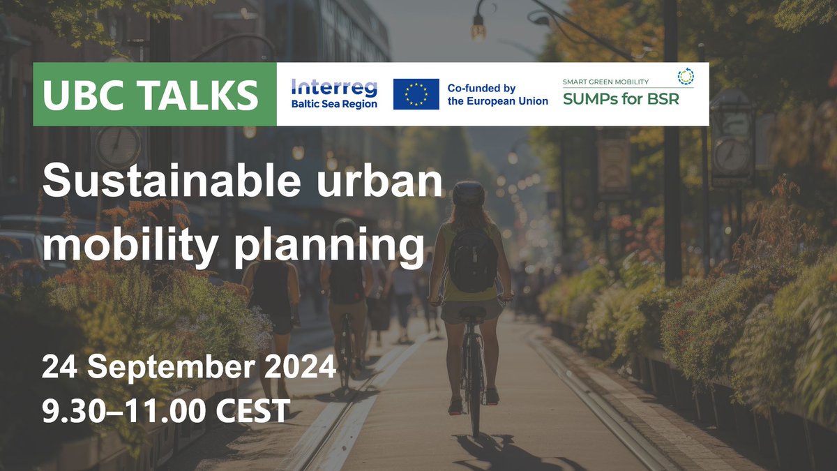 Calling BSR cities!🌍On 24 Sep, join us for a #UBCTALKS webinar to discuss how active mobility and SUMP monitoring can help cities accelerate the transition to sustainable mobility. Learn from #Turku and #Greifswald! 🏙️
🕒09.30–11.00 CEST
📝Register now ubc-sustainable.net/events/ubc-tal…