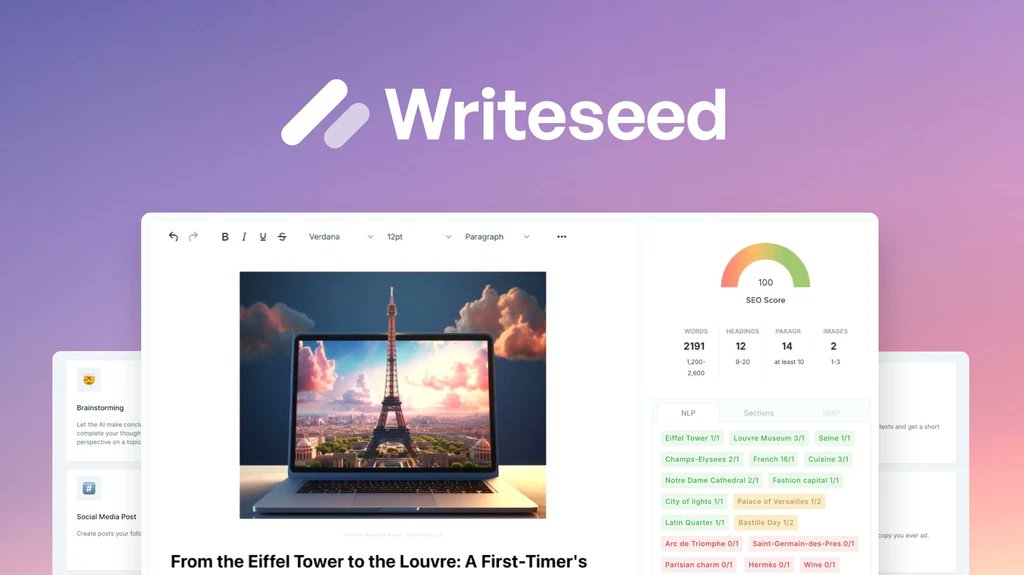 Alternative to Copy.Ai: Meet Writeseed

Are you looking for an alternative to Copy.Ai? If yes, then you should check out Writeseed. Writeseed is an amazing AI writing tool that helps you create SEO-optimized conten...
digitonica.net/writeseed