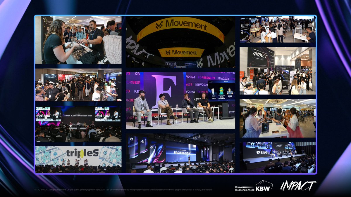 kbwofficial's tweet image. Korea Blockchain Week has been an absolute success so far! 🎉 With incredible panelists and insights shared, and it’s not over yet—side events continue until the 7th! Thank you to everyone who joined us! See you next year! 🫶 #KBW2024