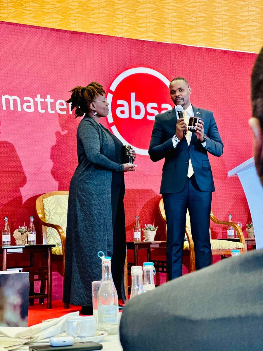 _MokoMaya's tweet photo. Privileged to be part of @AbsaKenya sustainability report launch event and gift their esteemed panelists, among them @Eng_F_Ngeno, with MokoMaya products, made from recycled glass bottles 
#YourStoryMatters #AbsaSustainabilityAgenda https://t.co/mHUHCMQ6Mq