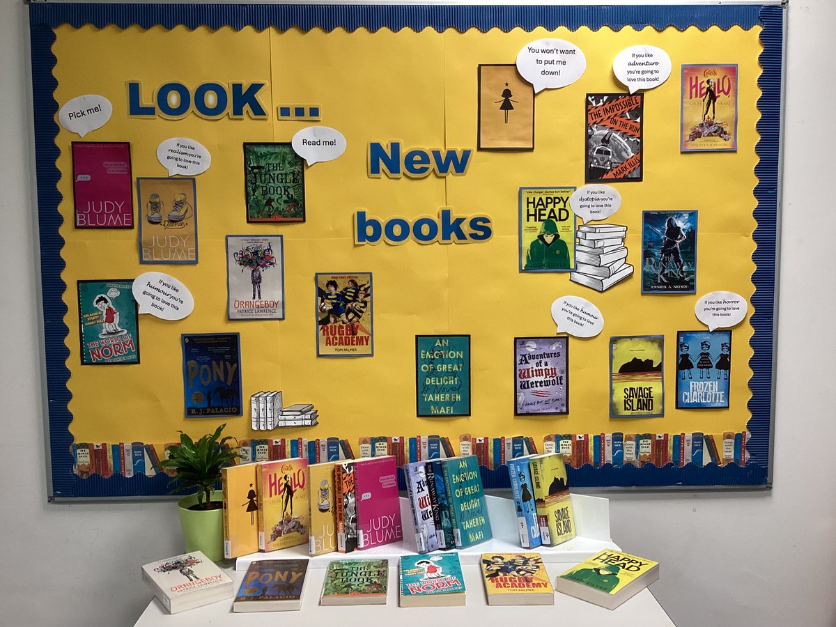 New Books for a new school year! We have lots of new books just arrived in the library,  here is a small selection - there's something for everyone. 
Come along to the library at break or lunch and escape into a book.

#library #newbooks #yabooks #readingforpleasure
