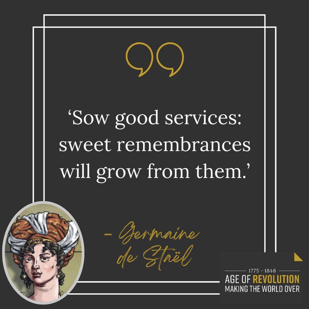 Age of Revolution (@waterloo200org) on Twitter photo #ThursdayThoughts from Germaine de Staël 🧠 #AgeOfRevSchools #ThursdayThoughts from Germaine de Staël 🧠 #AgeOfRevSchools