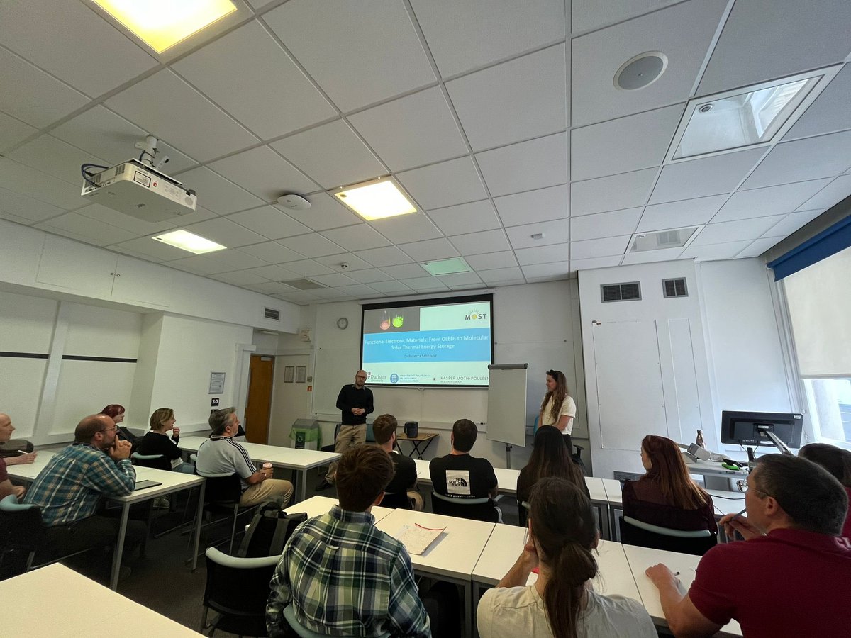 Rebecca Salthouse (@rebecca_salty) on Twitter photo Yesterday I gave a seminar at <a href="/NorthumbriaUni/">Northumbria Uni</a> <a href="/MPEE_NU/">Maths Physics and Elec. Eng. @ Northumbria</a> <a href="/NorthumbriaChem/">NUChemistry</a> about my PhD work <a href="/durham_uni/">Durham University</a> and current work on MOST systems ☀️ with <a href="/KMothPoulsen/">Kasper Moth-Poulsen</a> at <a href="/la_UPC/">Universitat Politècnica de Catalunya (UPC)</a>. Thanks to <a href="/m_k_etherington/">Marc Kenneth Etherington</a> for the invitation! Yesterday I gave a seminar at <a href="/NorthumbriaUni/">Northumbria Uni</a> <a href="/MPEE_NU/">Maths Physics and Elec. Eng. @ Northumbria</a> <a href="/NorthumbriaChem/">NUChemistry</a> about my PhD work <a href="/durham_uni/">Durham University</a> and current work on MOST systems ☀️ with <a href="/KMothPoulsen/">Kasper Moth-Poulsen</a> at <a href="/la_UPC/">Universitat Politècnica de Catalunya (UPC)</a>. Thanks to <a href="/m_k_etherington/">Marc Kenneth Etherington</a> for the invitation!