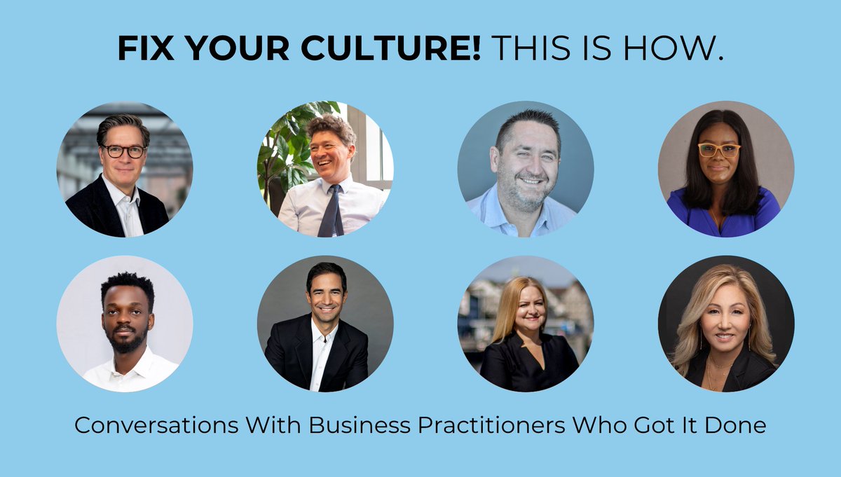 'Fix Your Culture! This is How' just dropped. The perfect #ebook for #culture #professionals. Sold in 20+ countries already.  Spills secret #transformation sauces from six inspiring leaders, who have succeeded with culture #change. 

#weekendread

jeppehansgaard.gumroad.com/l/fixyourcultu…