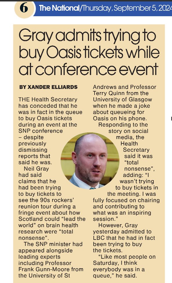 AgentP22's tweet image. Even the National is saying the Health Secretary lied.

He can never be trusted again, so why is he still in a job?

#ResignNeilGray