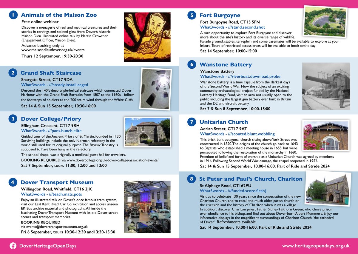 DoverPages's tweet image. Dover Heritage Open Days @heritageopenday starts tomorrow - see facebook.com/DoverHeritageO… for more details