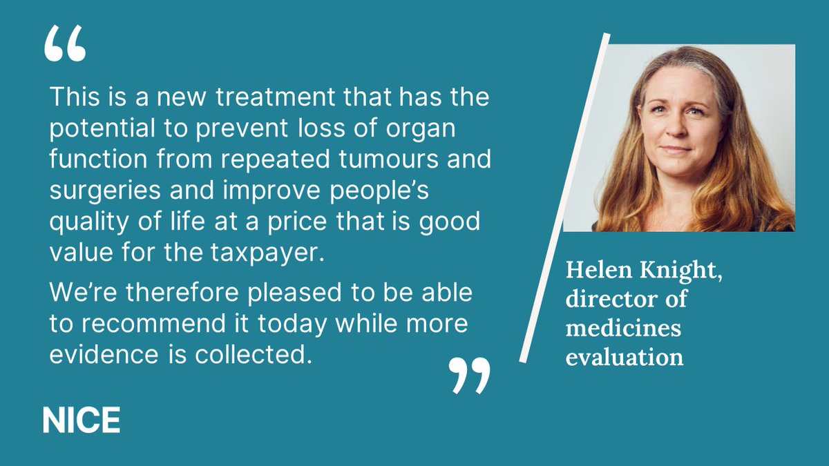 People with a rare genetic disease could soon benefit from a new treatment option.

Our independent committee has recommended belzutifan for treating tumours associated with von Hippel-Lindau disease.

Learn more: nice.org.uk/news/articles/…

#NICENews